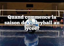 Quand commence la saison de volleyball au lycée?